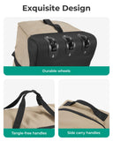 BAGSMART 83L Foldable Travel Bag, Large Duffle Bag for Travel, Duffel Luggage Bag for Sport College Camping, Water Resistant, Black