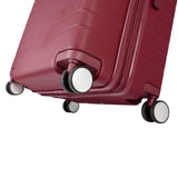 Jessica Simpson Countryside 2-Piece Set (21" & 30") Expandable 8-Wheel Spinner Large Checked Luggage Suitcase, Burnt Russet