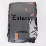 ESTARER Messenger Bag 17-17.3 Inch, Men's Computer Satchel Water-resistant Canvas, Teacher Laptop Briefcase for Work Office College, Dark Grey