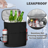 Insulated Cooler Backpack 30 Cans - Leak Proof Beer Backpack Lightweight Cooler Bag for Travel, Camping, Beach, Lunch (Black)