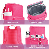 Fit & Fresh Insulated Backpack Cooler – Leak-Proof, Waterproof Beach & Travel Bag for Women, 24 Can Capacity Picnic & Cooler Bag, Hot Pink