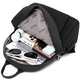 Backpack Purse for Women Ladies Nylon Bag Casual Daypack Travel Shopping Pack (A Style Black)