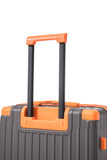 Rockland Napa Valley 2 PC Set Carry On with Spinner Wheels and a 14" Polyester Tote Bag, Charcoal, 14", 20"