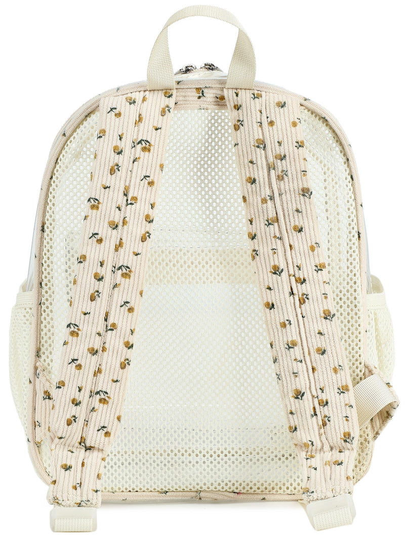 BTOOP Clear Mini Backpack for Stadium Events 12x12x6 Small Transparent Backpacks Plastic See Through Clear Bag for Concerts Work Festival Security Travel