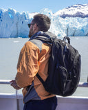 LEVEL8 Luminous Carry On Luggage 20" Inch with Laptop Backpack-Blue