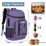 Backpack Coolers Insulated Leak Proof 30 Cans with Reusable Ice Packs, 2 Insulated Compartments Cooler Bags Portable Lightweight Beach Travel Camping Lunch Backpack for Men and Women