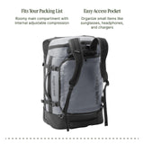 Eagle Creek Cargo Hauler XT Wheeled Duffel - Wheeled Backpack Duffel - Deployable Backpack Straps - Lockable U-Lid & Easy Access Compartment - Charcoal