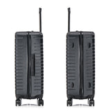 InUSA DEEP Luggage with GEL Handle | Spacious Traveling Suitcases Travel Suitcase with Dual Spinner Wheels and Studs | 28 Inch Large Hardside Luggage | Black