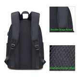 abshoo Classical Basic Womens Travel Backpack For College Men Water Resistant Laptop School Bookbag (USB Black)