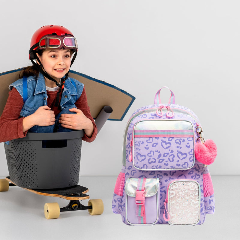 Meetbelify Backpack for School - Aesthetic Bookbag for Elementary to Teen Girls, Cute School Bag for Kids 8-10