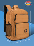 Dickies Tradesman Backpack Large Capacity Logo Water Resistant Casual Daypack for Travel Fits 15.6 Inch Notebook (Brown Duck)