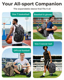 BAGSMART Basketball Gym Backpack for Men with Shoes Compartment, Basketball Bag with Ball Holder, Functional Gym Bag for Volleyball, Soccer & Baseball