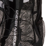 Under Armour Adult Hustle Mesh Backpack , (001) Black / / White , One Size Fits Most