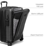 TUMI - Tegra-Lite 4 Wheel Luggage - Highly Durable Suitcase, Flexible Shell, Sleek and Lightweight Men's and Women's Expandable Rolling Bag - International, Black Graphite