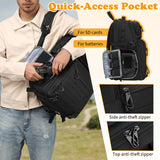 HAMBOLY Professional Camera Bag Backpack, Large Waterproof Photography Bag Case for DSLR/SLR/Mirrorless Camera with Tripod Holder/15.6’’ Laptop Compartment/Rain Cover