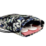 Roxy Light As A Feather Compact Drawstring Backpack - Wild Wind Hibiscus Mirage
