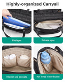 BAGSMART Tote Bag for Women Work, Large Tote Bag with Zipper Teacher Tote with Compartments, Work Tote Women's Purse Shoulder Handbag with Strap for Travel