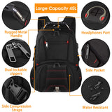 LTINVECK Travel Laptop Backpack, Extra Large Backpack for Men Women with USB Charging Port, TSA Friendly Heavy Duty Big Business Computer Bag Tech Backpacks Bag Fit 17 Inch Laptops, RFID Backbag