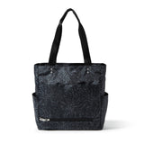 Baggallini Carryall Daily Tote Bag - 11.5" x12.5” Lightweight Nylon Travel Beach Bag Personal Item w/Luggage Sleeve