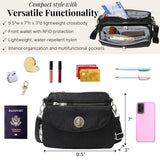 Baggallini Women's Calais Crossbody Bag, Black Cheetah Emboss