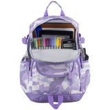 Eastsport Multi-Purpose Millennial Tech Carry On Luggage Weekender Casual Daypack Backpack Bag, Purple Camo