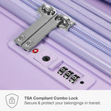 Traveler's Choice Pagosa Hardshell Expandable Luggage with Spinner Wheels, Lavender, 22-Inch Carry-on