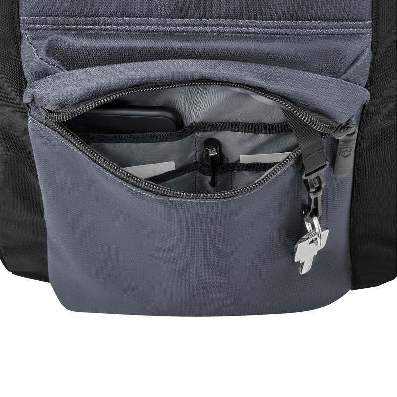 Victorinox Energy 16" Laptop Backpack - Slim Backpack for Business & Travel - Laptop Compartment - Airflow Back Padding - Lightweight & Durable - Black/Grey