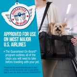 Sherpa Original Deluxe Travel Pet Carrier, Airline Approved & Guaranteed On Board - Black, Medium