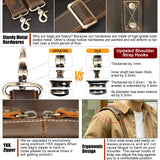Masa Kawa Vintage Full Grain Leather Briefcase for Men 17" Laptop Computer Brief Case Business Travel Work Messenger Cross Body Shoulder Bag