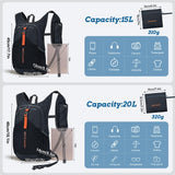 BECOJADDE 15L Small Hiking Backpack for Men Women Foldable Packable Back Pack Ultralight Hiking Daypack for Travel Camping Outdoor, Black
