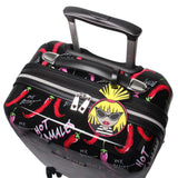 Betsey Johnson 26 Inch Checked Luggage Collection - Expandable Scratch Resistant (ABS + PC) Hardside Suitcase - Designer Lightweight Bag with 8-Rolling Spinner Wheels (TAMALE, 26in)