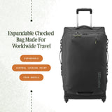 Eagle Creek Expanse 4-Wheel 30" Luggage – Durable Checked Spinner Suitcase with Expandable Capacity – Rugged Fabric, Lockable Zippers & Grab Handles – Travel-Ready – Midnight Black