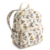 Vera Bradley Women's Disney Premium Cotton Small Banbury Backpack, Downhill Skiing Mickey and Friends, One Size