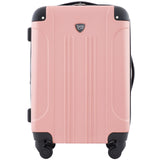 Travelers Club Chicago Hardside Expandable Spinner Luggage, Rose Gold, 22