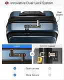 LUGGEX Carry On Luggage and 6 Set Travel Packing Cubes Bundle – Travel Essentials