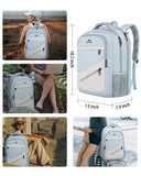 MATEIN 30 L Large Laptop Backpack, Stylish Lightweight Nursing Teacher Work Backpack with Anti Theft Pocket, College Travel Comupter Bag Soft and Comfortable for Daily, Blue Beige