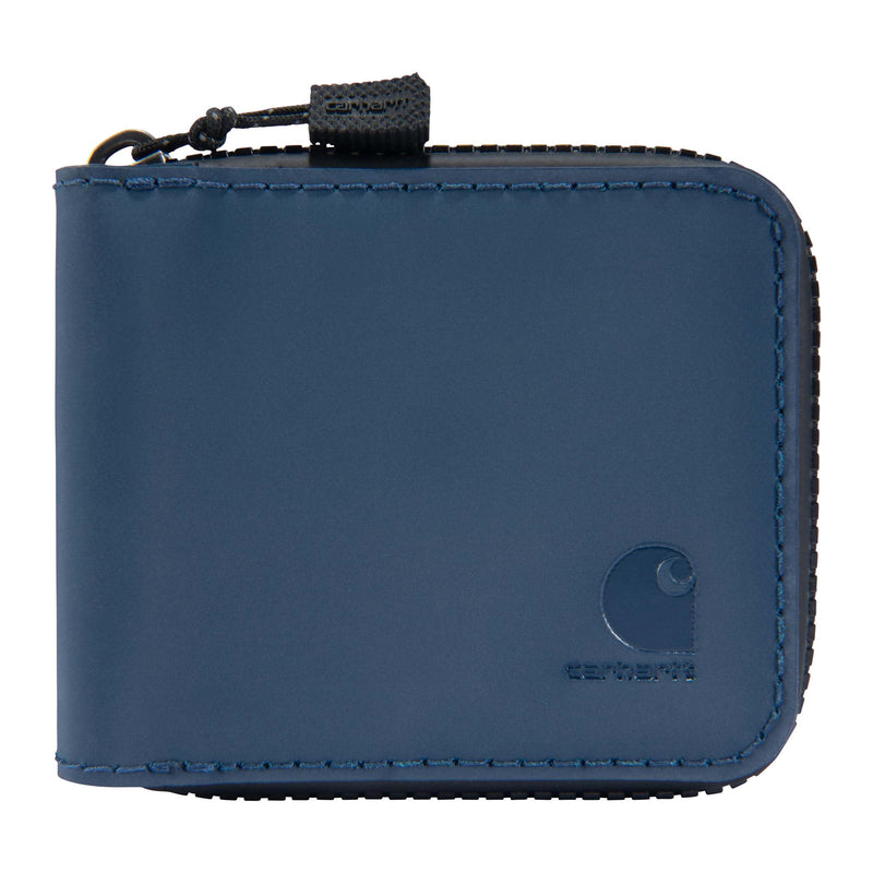 Carhartt Men's Water Repellent Zipper Wallet W/RFID-Blocking Liner, Dark Blue