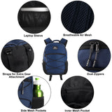 Kelty Laptop Backpack Bag 25 L Hiking Backpack for Men, Women, Work | 18 inch Travel Backpack Carry On Approved (Navy)