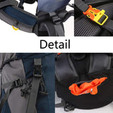 Esup 50L Camping Hiking Backpack Men with rain cover 45l+5l Lightweight Backpacking Backpack Travel Backpack (Blue)