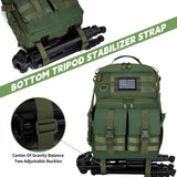 TORIBIO Camera Backpack for DSLR/SLR/Mirrorless Photography Camera, Water-resistant Tactical Camera Travel Bag Backpack Case with 15.6" Laptop Compartment, Tripod Holder