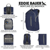 Eddie Bauer Montlake Backpack | Travel | Commuting | Laptop | Everyday Carry | 27L | Alpine Green