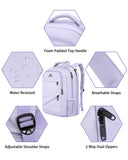 MATEIN Large 17 Inch Laptop Backpack for Women, Lightweight Travel Backpack Fits College School Essentials, Anti Theft Work Commute Nursing Computer Bag TSA Approved for Weekender Trip, Light Purple