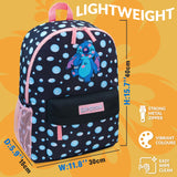 Disney Stitch Backpack for Girls Teens School Bag Kids Book Bag School Supplies Gifts (Black)