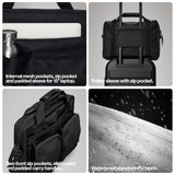 RAINS Texel Tech Bag - Green Waterproof Water Resistant Water Repellent Laptop Bag Unisex Commuter Travel Case 15" Computer Sleeve Tech Organizer - 2 Year Warranty