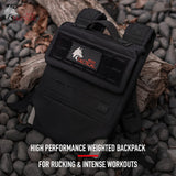 WOLF TACTICAL Men’s Weighted Backpack - Rucking Backpack for Training, Strength, Running