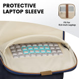 MATEIN HER Backpack Purse for Women, Personal Item Travel Backpack with Folder pocket, Trendy Ladies Shoulder Laptop Backpacks Rucksack Tote Bag for Coach Lawyer Office Work, Fit 15.6" Laptop