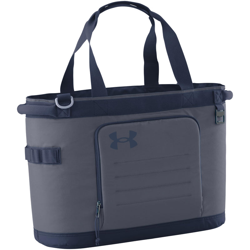 Under Armour Cooler Tote Bag. Insulated with Expandable Top. Fits 30 Cans + Room for Ice, Gravel Grey