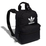 adidas Originals Trefoil 2.0 Mini Backpack Small Travel Bag, Black/White, One Size