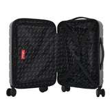 Wrangler Tall Trunk Luggage 4 Piece Set, Black