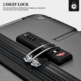 Apelila 4 Piece Hardshell Luggage Set - Lightweight Hardside Suitcase with Spinner Wheels for Family Travel (18"/20"/24"/28")